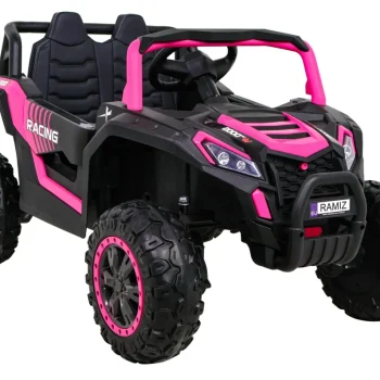 Buggy Utv 2000m Trkaći Automobil Na Baterije, Roza + Mp3 Zvukovi, Svjetla + Daljinski Upravljač + Spori Start 11
