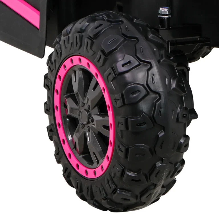 Buggy Utv 2000m Trkaći Automobil Na Baterije, Roza + Mp3 Zvukovi, Svjetla + Daljinski Upravljač + Spori Start 14