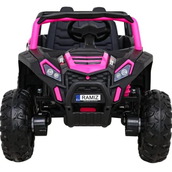 Buggy Utv 2000m Trkaći Automobil Na Baterije, Roza + Mp3 Zvukovi, Svjetla + Daljinski Upravljač + Spori Start 4