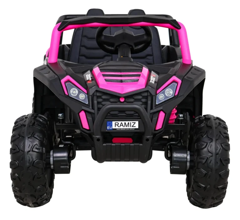 Buggy Utv 2000m Trkaći Automobil Na Baterije, Roza + Mp3 Zvukovi, Svjetla + Daljinski Upravljač + Spori Start 4