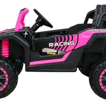 Buggy Utv 2000m Trkaći Automobil Na Baterije, Roza + Mp3 Zvukovi, Svjetla + Daljinski Upravljač + Spori Start 5