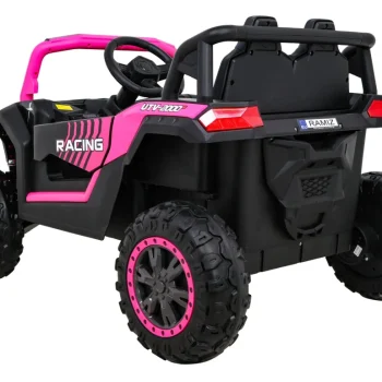 Buggy Utv 2000m Trkaći Automobil Na Baterije, Roza + Mp3 Zvukovi, Svjetla + Daljinski Upravljač + Spori Start 6