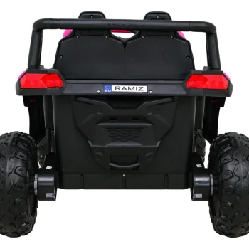 Buggy Utv 2000m Trkaći Automobil Na Baterije, Roza + Mp3 Zvukovi, Svjetla + Daljinski Upravljač + Spori Start 7