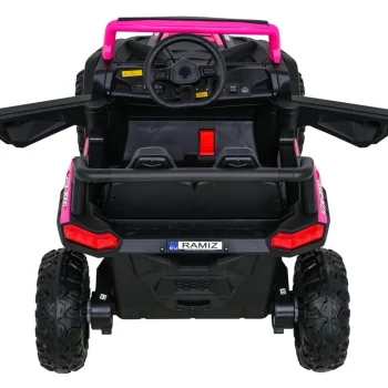 Buggy Utv 2000m Trkaći Automobil Na Baterije, Roza + Mp3 Zvukovi, Svjetla + Daljinski Upravljač + Spori Start 8
