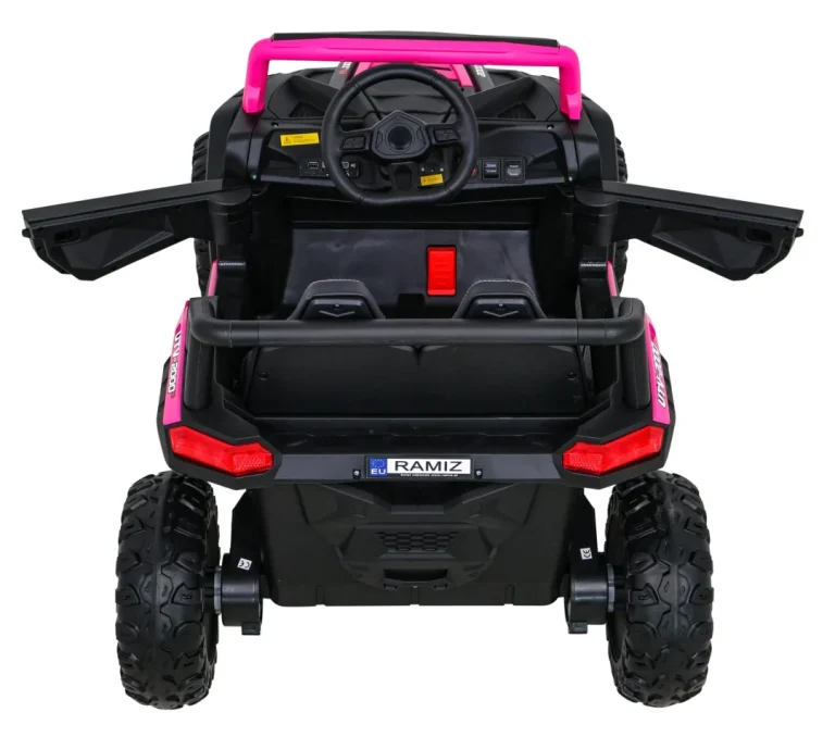 Buggy Utv 2000m Trkaći Automobil Na Baterije, Roza + Mp3 Zvukovi, Svjetla + Daljinski Upravljač + Spori Start 8