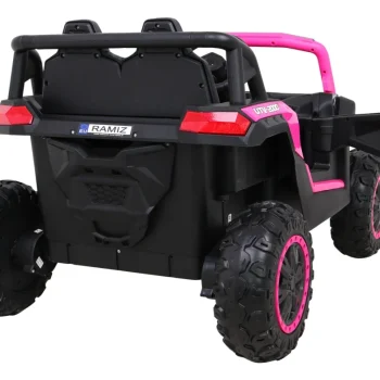 Buggy Utv 2000m Trkaći Automobil Na Baterije, Roza + Mp3 Zvukovi, Svjetla + Daljinski Upravljač + Spori Start 9