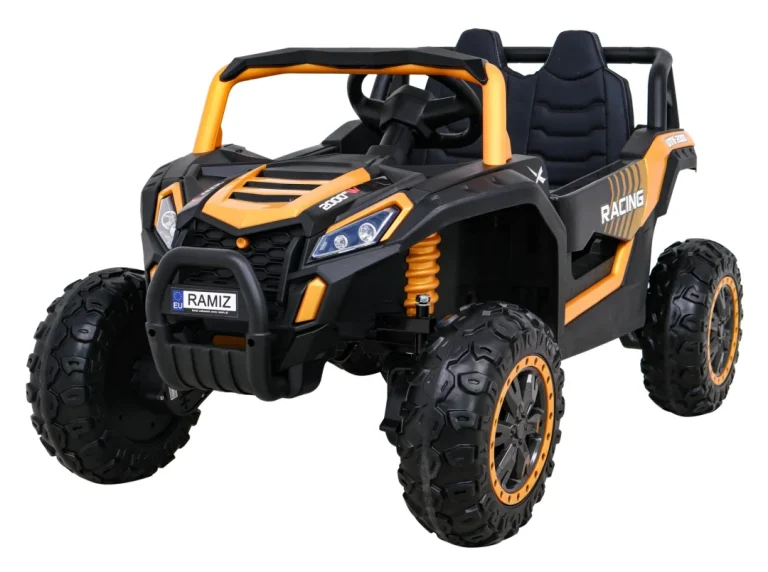 Buggy Utv 2000m Trkaći Automobil Na Baterije Zlatni + Mp3 Zvukovi, Svjetla + Daljinski Upravljač + Spori Start 1