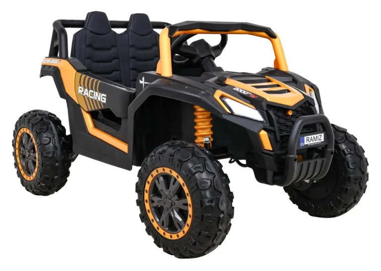 Buggy Utv 2000m Trkaći Automobil Na Baterije Zlatni + Mp3 Zvukovi, Svjetla + Daljinski Upravljač + Spori Start 10