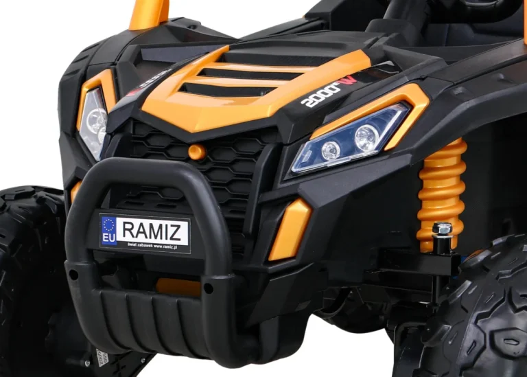 Buggy Utv 2000m Trkaći Automobil Na Baterije Zlatni + Mp3 Zvukovi, Svjetla + Daljinski Upravljač + Spori Start 12