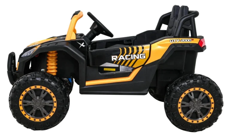 Buggy Utv 2000m Trkaći Automobil Na Baterije Zlatni + Mp3 Zvukovi, Svjetla + Daljinski Upravljač + Spori Start 5