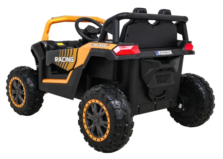 Buggy Utv 2000m Trkaći Automobil Na Baterije Zlatni + Mp3 Zvukovi, Svjetla + Daljinski Upravljač + Spori Start 6