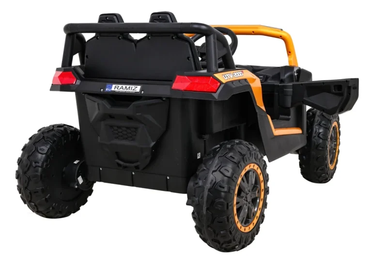 Buggy Utv 2000m Trkaći Automobil Na Baterije Zlatni + Mp3 Zvukovi, Svjetla + Daljinski Upravljač + Spori Start 9