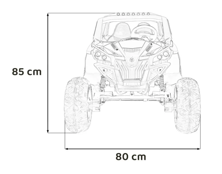 Buggy Utv Mx 2000n Na Akumulator, Crveni 2