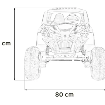 Buggy Utv Mx 2000n Na Akumulator, Plavi 2