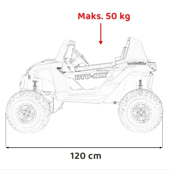 Buggy Utv Mx 2000n Na Akumulator, Plavi 3