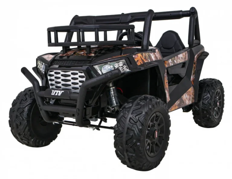 Buggy Utv Off Road Za Djecu Crni + Daljinski Upravljač + Nosač Za Prtljagu + Spori Start + Eva + Mp3 Led, Crna 1