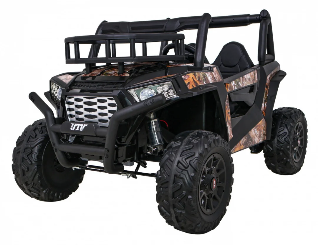 Buggy Utv Off Road Za Djecu Crni + Daljinski Upravljač + Nosač Za Prtljagu + Spori Start + Eva + Mp3 Led, Crna 1