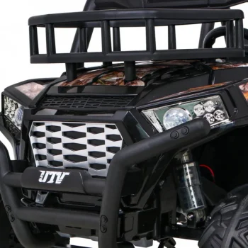Buggy Utv Off Road Za Djecu Crni + Daljinski Upravljač + Nosač Za Prtljagu + Spori Start + Eva + Mp3 Led, Crna 12