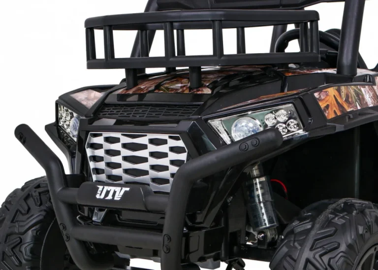Buggy Utv Off Road Za Djecu Crni + Daljinski Upravljač + Nosač Za Prtljagu + Spori Start + Eva + Mp3 Led, Crna 12