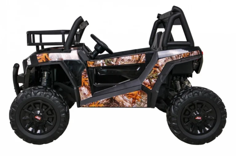 Buggy Utv Off Road Za Djecu Crni + Daljinski Upravljač + Nosač Za Prtljagu + Spori Start + Eva + Mp3 Led, Crna 4