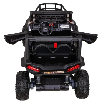 Buggy Utv Off Road Za Djecu Crni + Daljinski Upravljač + Nosač Za Prtljagu + Spori Start + Eva + Mp3 Led, Crna 6