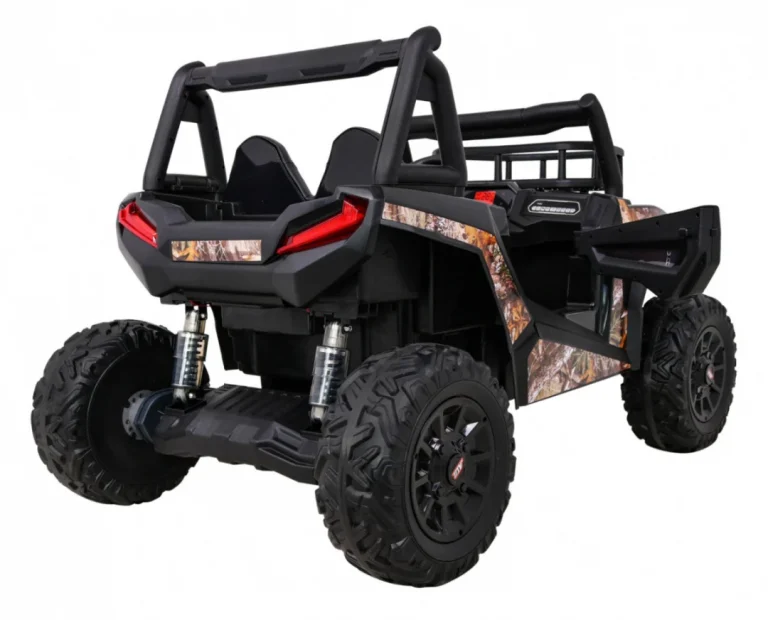 Buggy Utv Off Road Za Djecu Crni + Daljinski Upravljač + Nosač Za Prtljagu + Spori Start + Eva + Mp3 Led, Crna 7