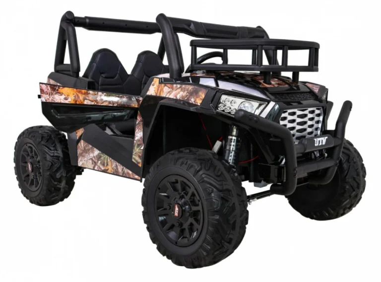Buggy Utv Off Road Za Djecu Crni + Daljinski Upravljač + Nosač Za Prtljagu + Spori Start + Eva + Mp3 Led, Crna 8