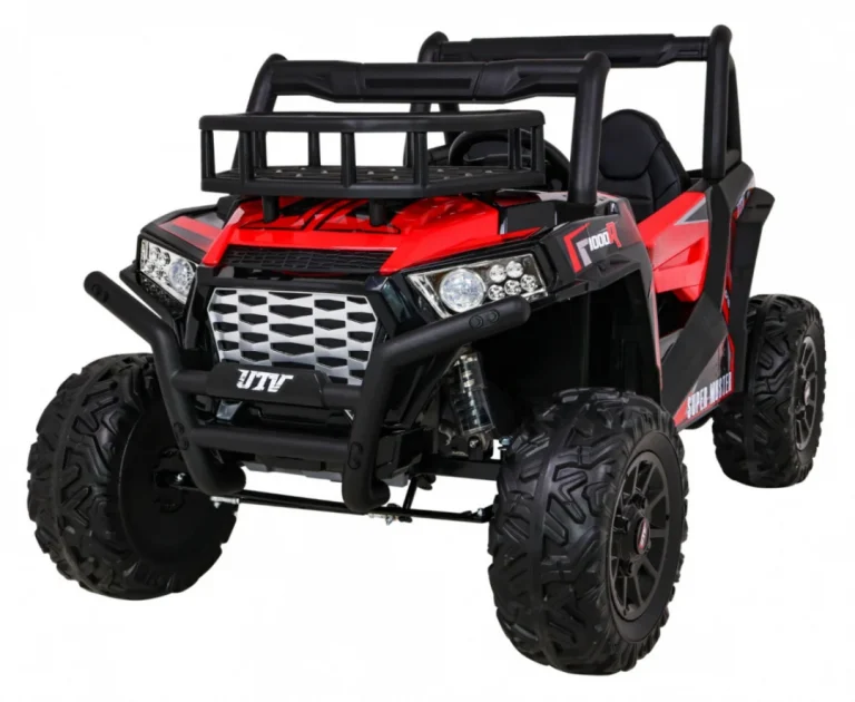 Buggy Utv Off Road Za Djecu Crveni + Daljinski Upravljač + Nosač Za Prtljagu + Spori Start, Crvena 1