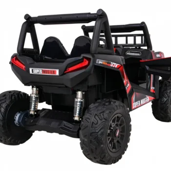 Buggy Utv Off Road Za Djecu Crveni + Daljinski Upravljač + Nosač Za Prtljagu + Spori Start, Crvena 12