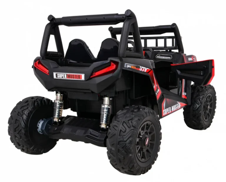 Buggy Utv Off Road Za Djecu Crveni + Daljinski Upravljač + Nosač Za Prtljagu + Spori Start, Crvena 12