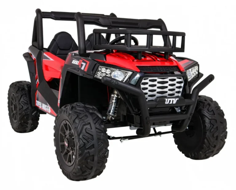 Buggy Utv Off Road Za Djecu Crveni + Daljinski Upravljač + Nosač Za Prtljagu + Spori Start, Crvena 13
