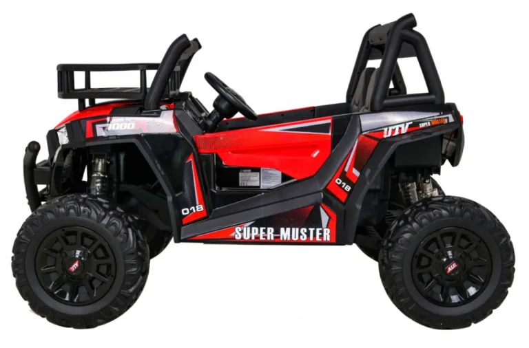 Buggy Utv Off Road Za Djecu Crveni + Daljinski Upravljač + Nosač Za Prtljagu + Spori Start, Crvena 4