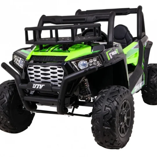 Buggy Utv Off Road Za Djecu Zeleni + Daljinski Upravljač + Nosač Za Prtljagu + Spori Start, Zelena 1