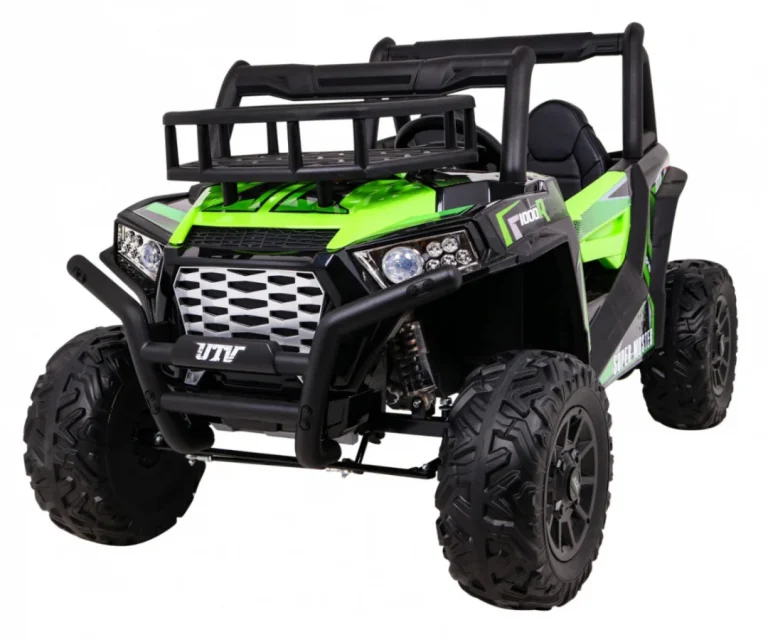 Buggy Utv Off Road Za Djecu Zeleni + Daljinski Upravljač + Nosač Za Prtljagu + Spori Start, Zelena 1
