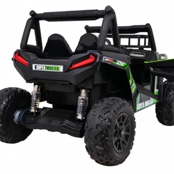 Buggy Utv Off Road Za Djecu Zeleni + Daljinski Upravljač + Nosač Za Prtljagu + Spori Start, Zelena 10