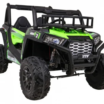 Buggy Utv Off Road Za Djecu Zeleni + Daljinski Upravljač + Nosač Za Prtljagu + Spori Start, Zelena 14