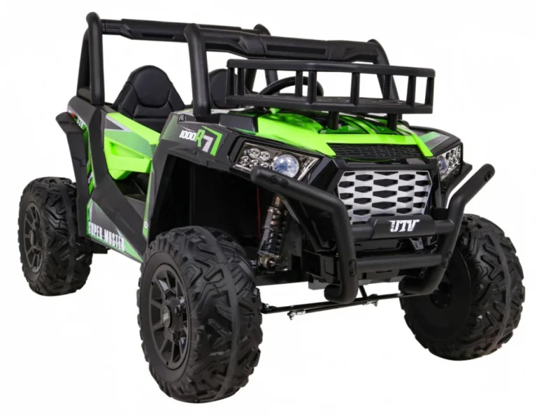 Buggy Utv Off Road Za Djecu Zeleni + Daljinski Upravljač + Nosač Za Prtljagu + Spori Start, Zelena 14