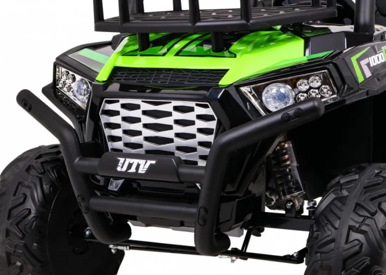 Buggy Utv Off Road Za Djecu Zeleni + Daljinski Upravljač + Nosač Za Prtljagu + Spori Start, Zelena 15
