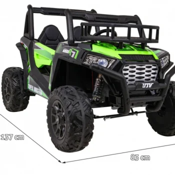 Buggy Utv Off Road Za Djecu Zeleni + Daljinski Upravljač + Nosač Za Prtljagu + Spori Start, Zelena 2