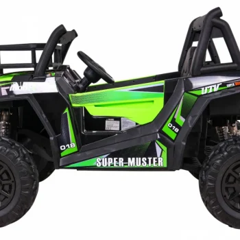 Buggy Utv Off Road Za Djecu Zeleni + Daljinski Upravljač + Nosač Za Prtljagu + Spori Start, Zelena 4