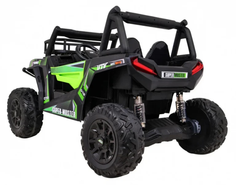 Buggy Utv Off Road Za Djecu Zeleni + Daljinski Upravljač + Nosač Za Prtljagu + Spori Start, Zelena 5