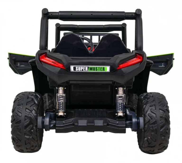 Buggy Utv Off Road Za Djecu Zeleni + Daljinski Upravljač + Nosač Za Prtljagu + Spori Start, Zelena 8