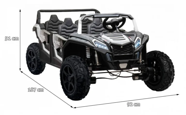 Buggy S 4 Sjedala Atv Racing Utv2000 Bijela Buggy Na Akumulator 2
