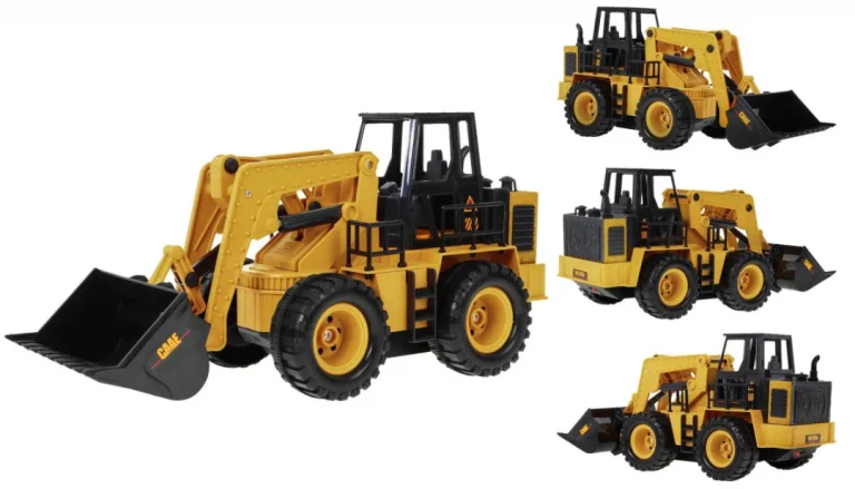 Buldožer Na Daljinsko Upravljanje Za Djecu 3+ Model 1:24 Pokretna Kanta + Zvukovi + Pribor 7