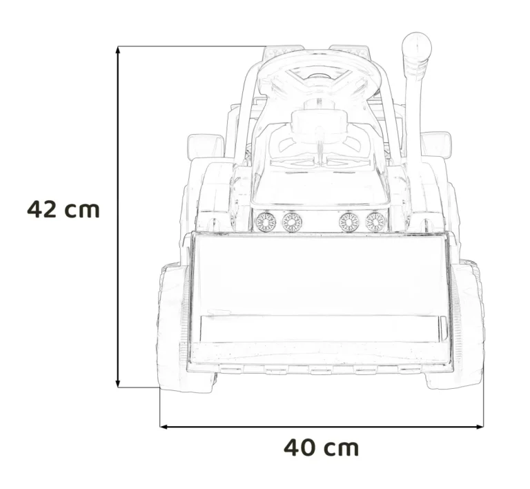 Buldožer Traktor G320 Crveni 6v Auto Na Akumulator 2