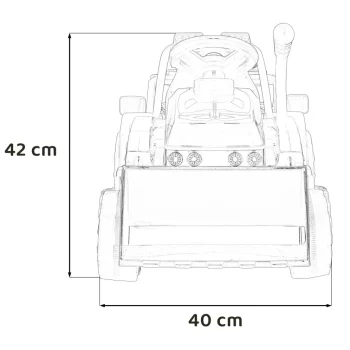 Buldožer Traktor G320 žuti 6v Auto Na Akumulator 2
