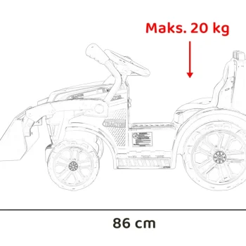 Buldožer Traktor G320 žuti 6v Auto Na Akumulator 3