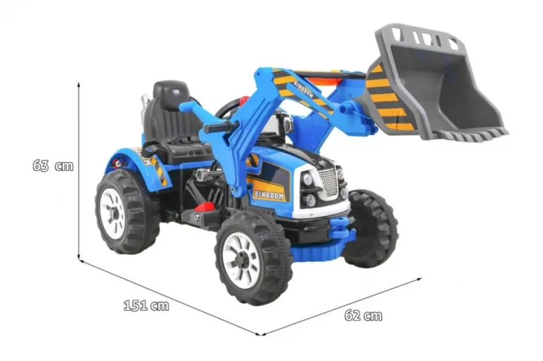 Buldožer Traktor Na Akumulator Plavi 2