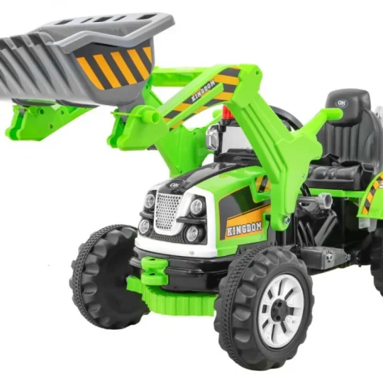Buldožer Traktor Na Akumulator Zeleni Auto Na Akumulator 1