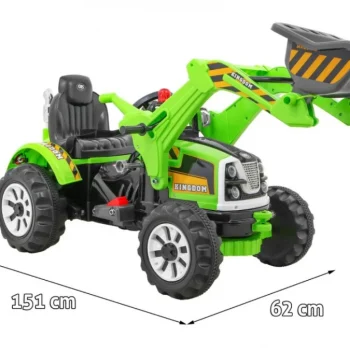 Buldožer Traktor Na Akumulator Zeleni Auto Na Akumulator 2